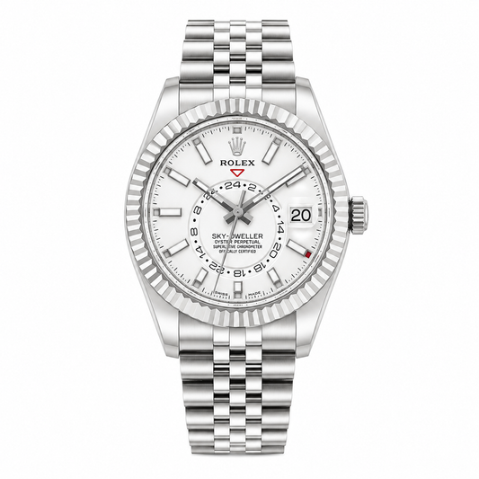Sky Dweller White Dial Jubilee Bracelet Watch