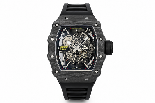 RM35 02 Rafael Nadal Skeleton Dial Carbon Strap Watch