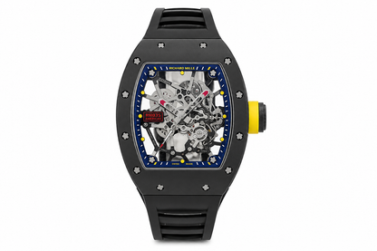 RM35 Americas Skeleton Blue Dial Black Strap Watch