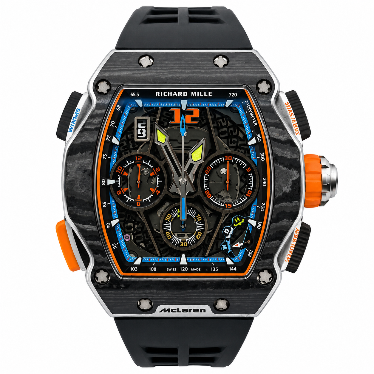 RM 11 McLaren Carbon Skeleton Chronograph Watch