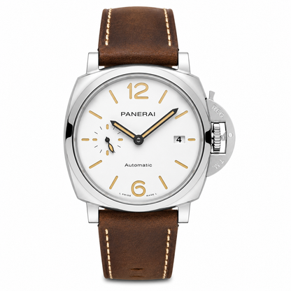 Luminor Due White Dial Brown