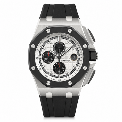 Royal Oak Offshore Chronograph 42mm Titanium Black Bezel White Dial