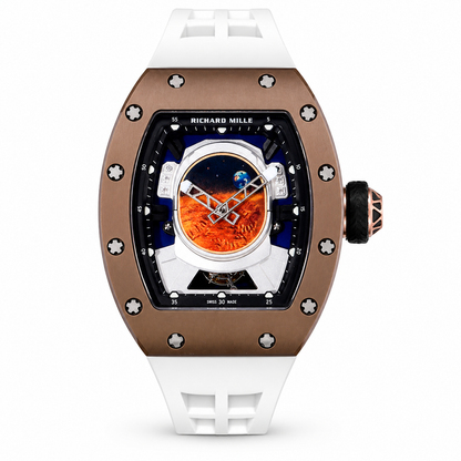 RM Mars Tourbillon Style Automatic Rubber Strap