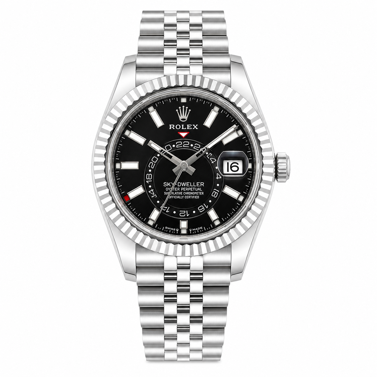 Sky Dweller White Dial Jubilee Bracelet Watch