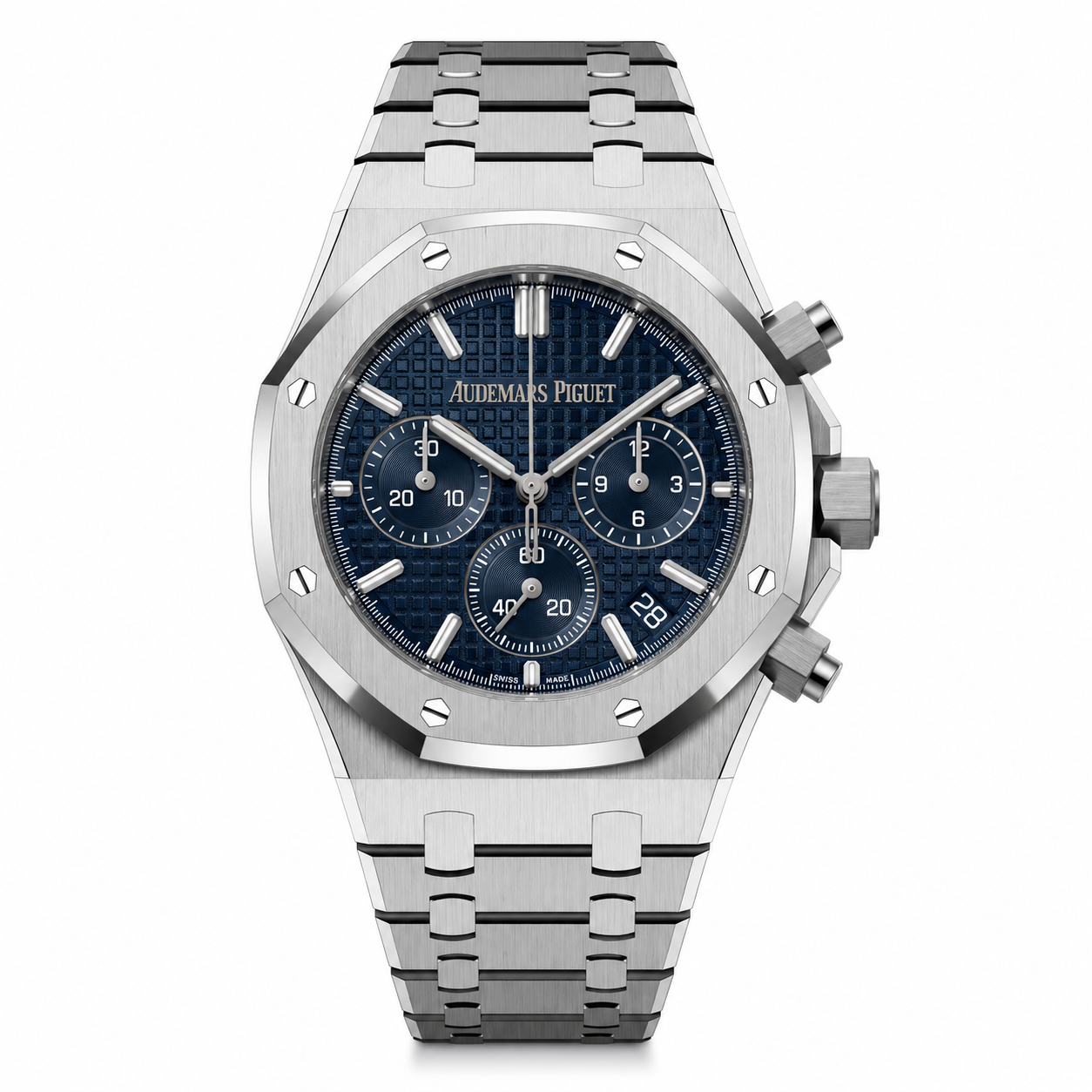 Royal Oak Chronograph Green Dial Steel Bracelet Watch