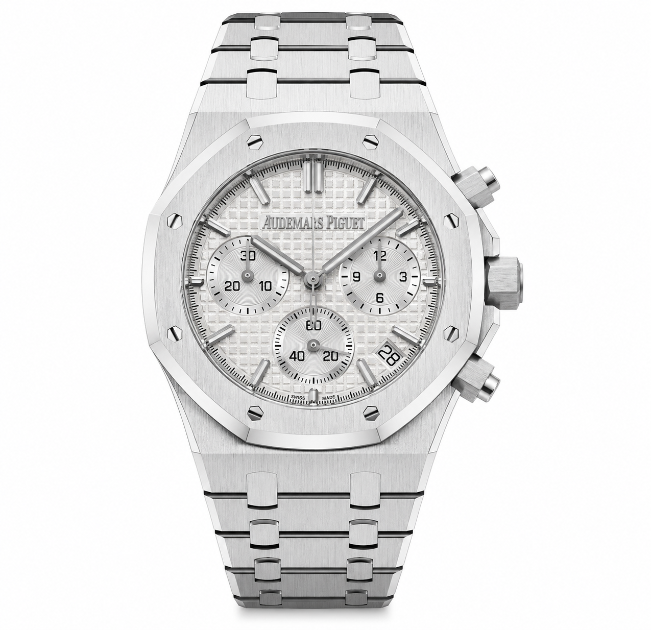 Royal Oak Chronograph Green Dial Steel Bracelet Watch