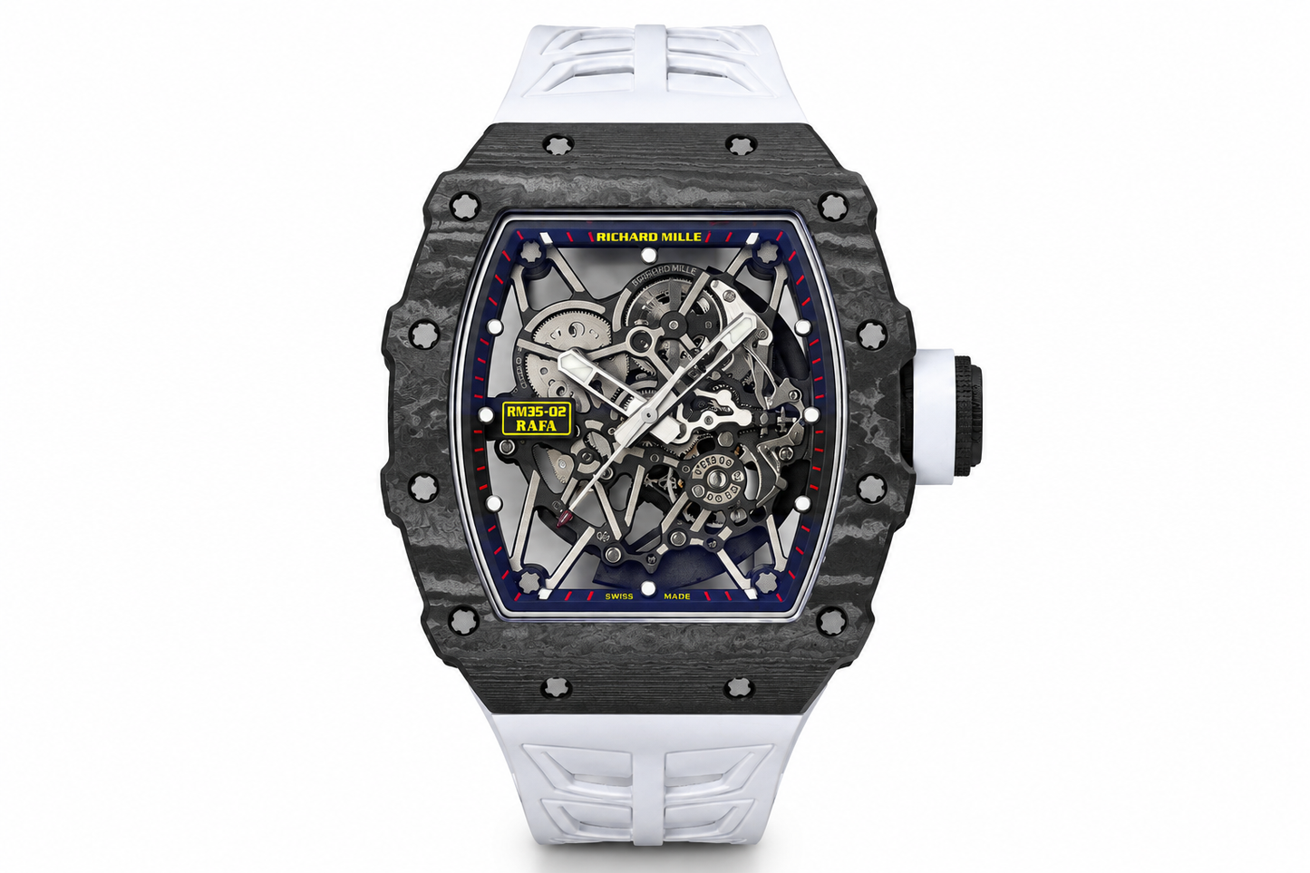 RM35 02 Rafael Nadal Skeleton Dial Carbon Strap Watch