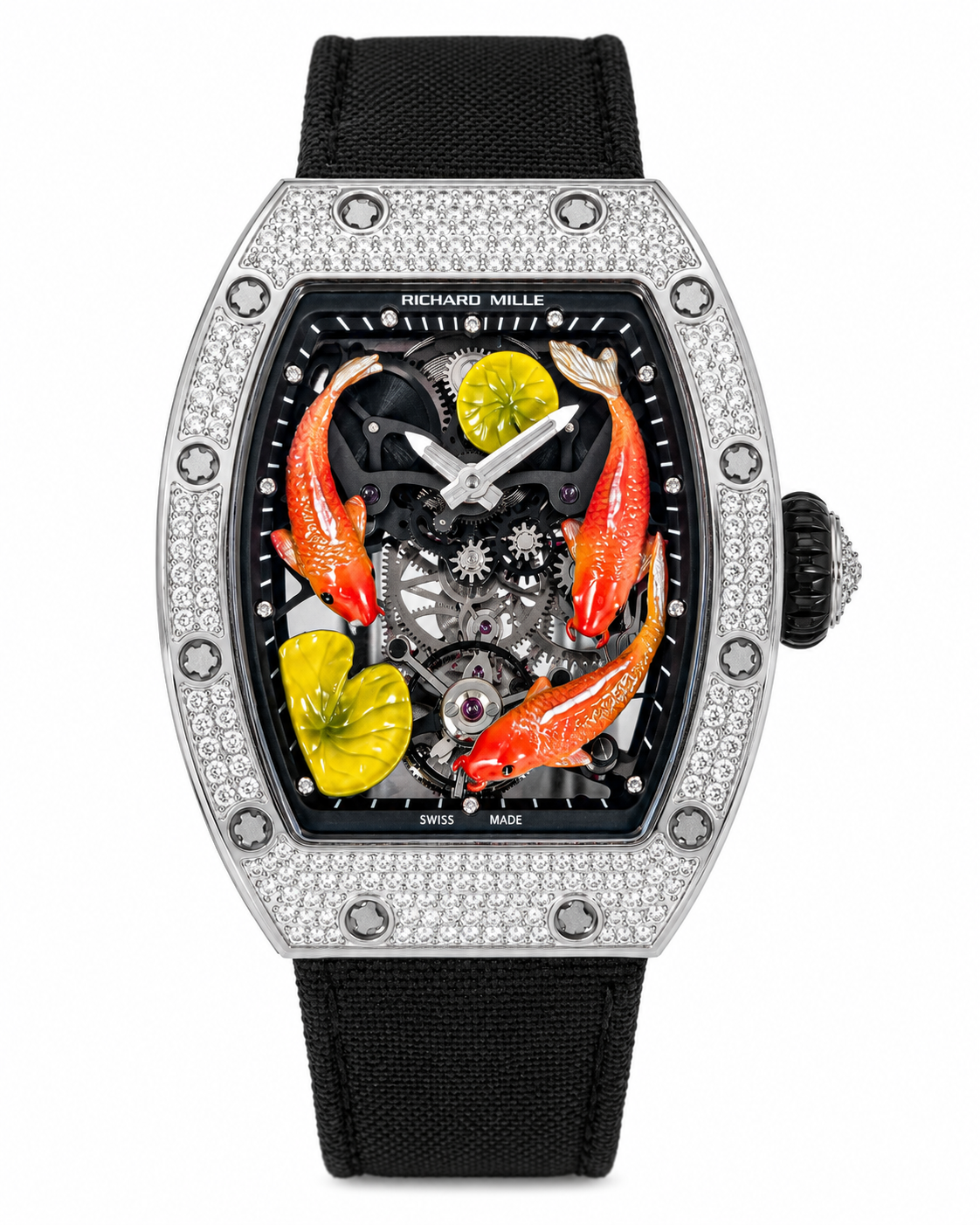 Koi Fish Skeleton Artistic Dial Watch