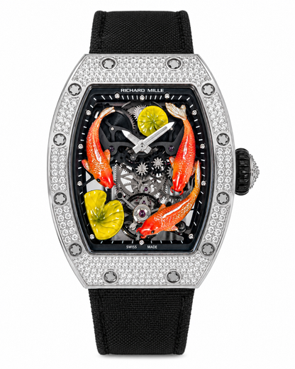 Koi Fish Skeleton Artistic Dial Watch