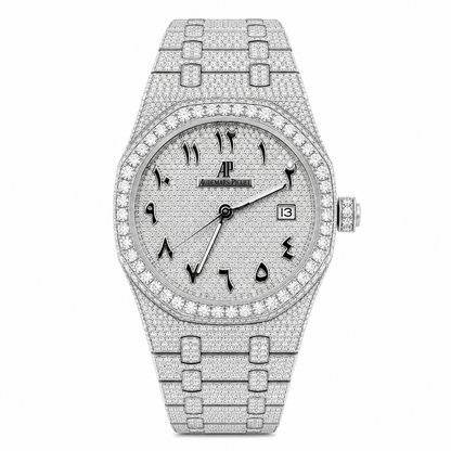 Royal Oak Diamond Pavé Arabic Dial Watch