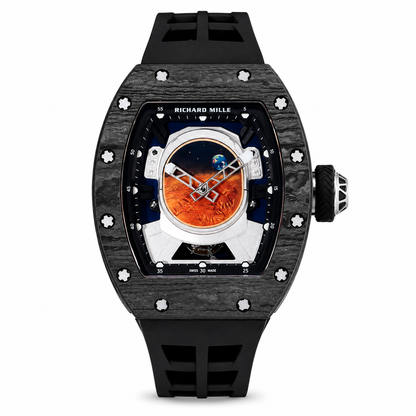 RM Mars Tourbillon Style Automatic Rubber Strap